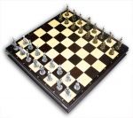 Шахматы "Бородино" с металлическими фигурами