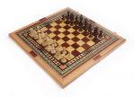 Набор 3 в 1 "Геометрия" (шашки,шахматы,нарды)